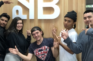 Portland YouthBuilders young adults at the PYB office