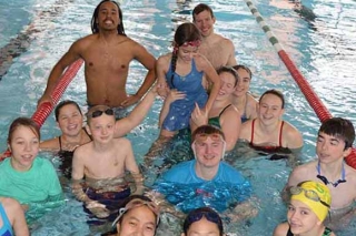 Photo of kids in a swimming pool