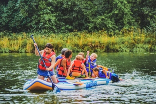 Photo of kids rafting