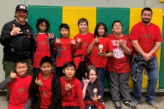 Photo of a chess team