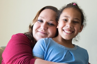Photo of a woman and a girl
