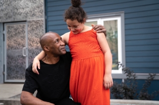 Photo of a man and a child