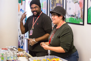 Volunteers working concessions